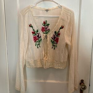 Gimmicks Brand front tie top.